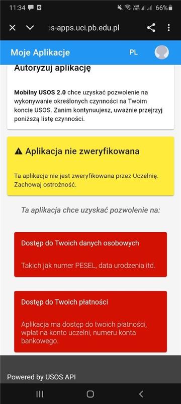 autoryzacja aplikacji