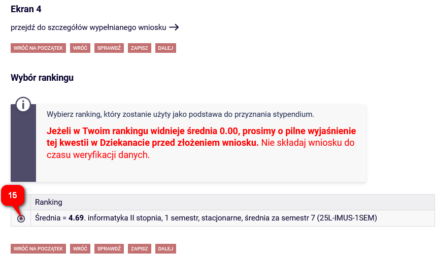 Ekran 4 ze srednia ocen